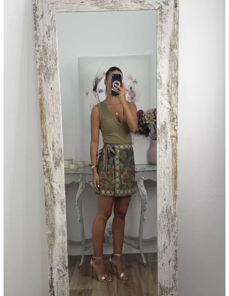 Falda pantalón Hawái verde