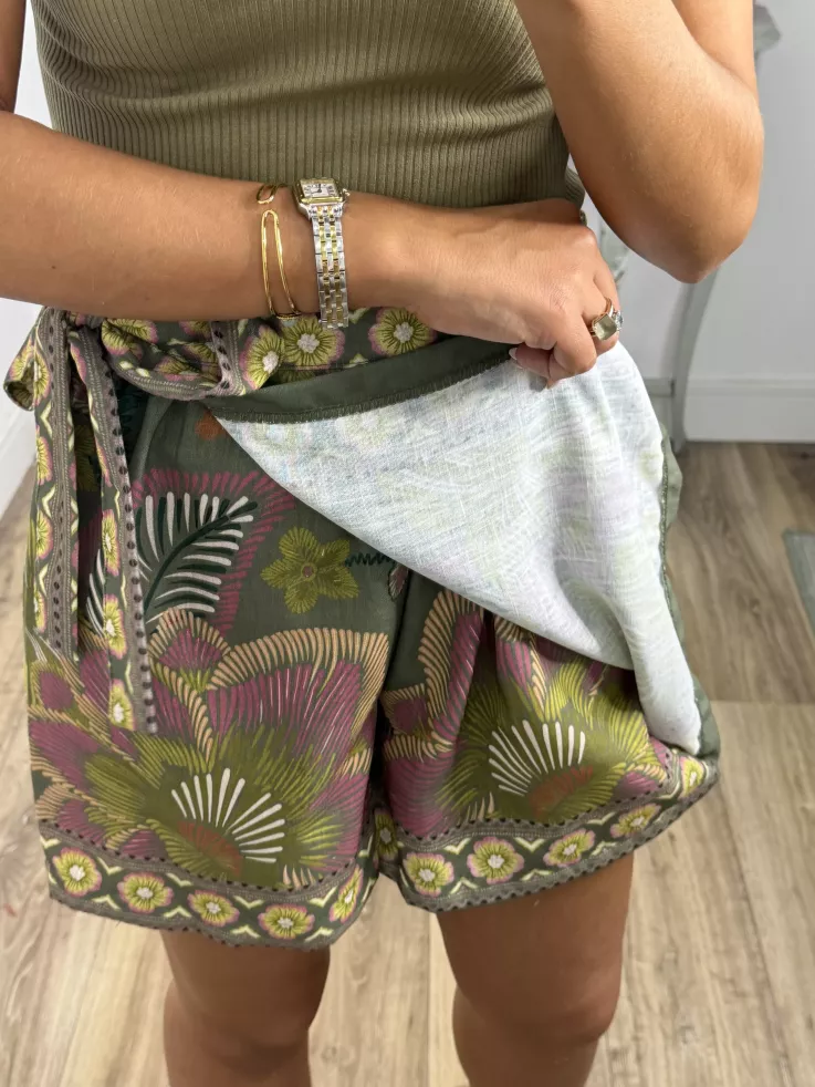 Falda pantalón Hawái verde