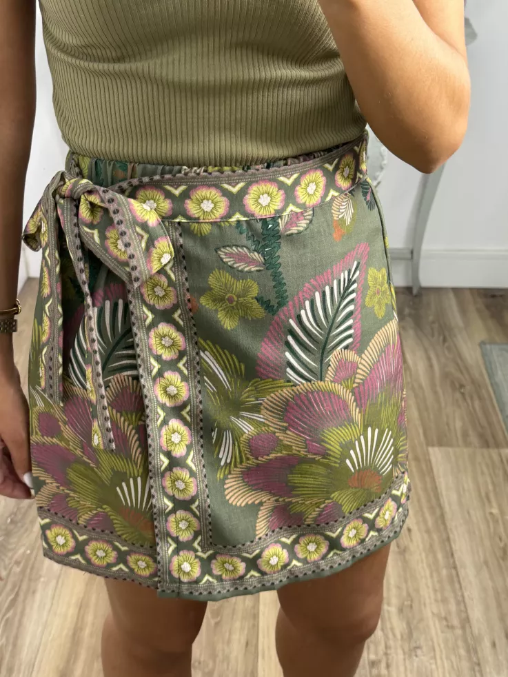 Falda pantalón Hawái verde