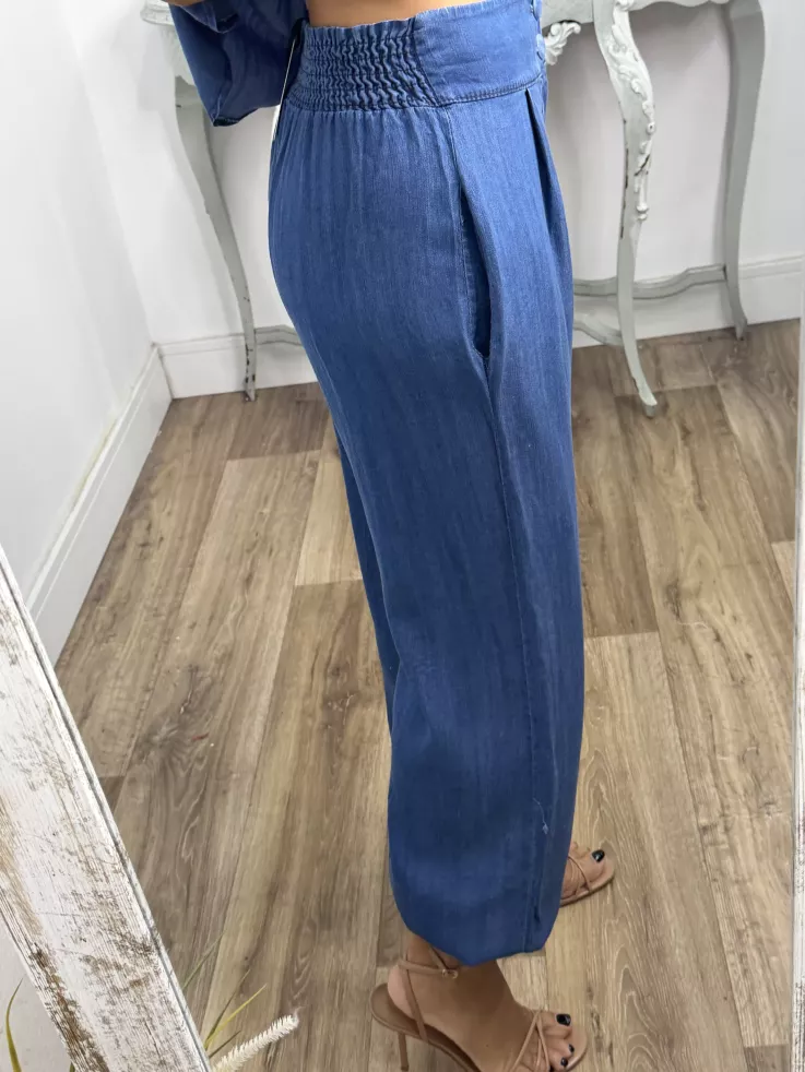 Conjunto Monic denim claro