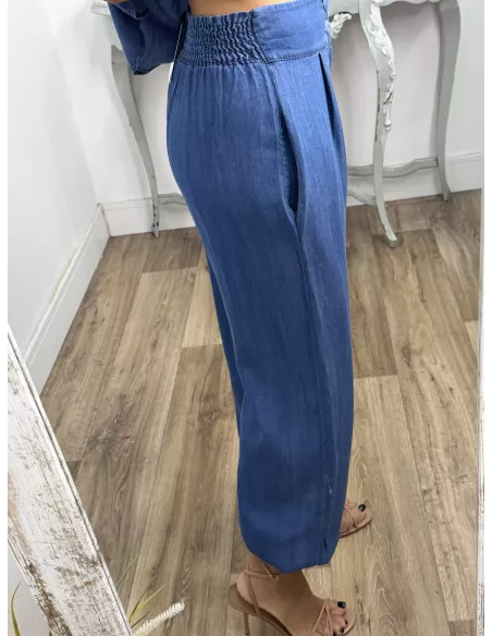Conjunto Monic denim claro