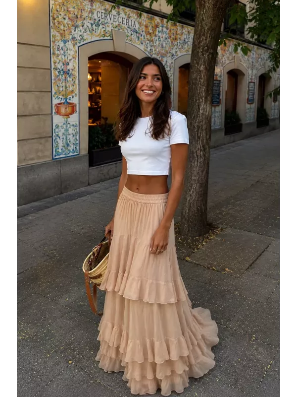 Falda Grecia de gasa