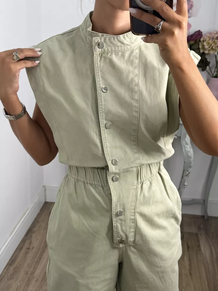 Mono vaquero verde kaki claro