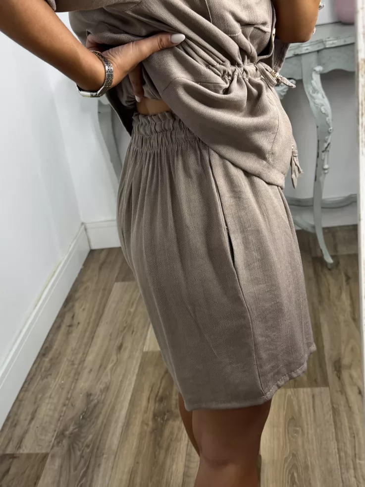 Conjunto Tamy taupe