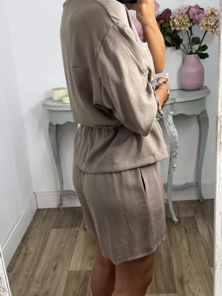 Conjunto Tamy taupe