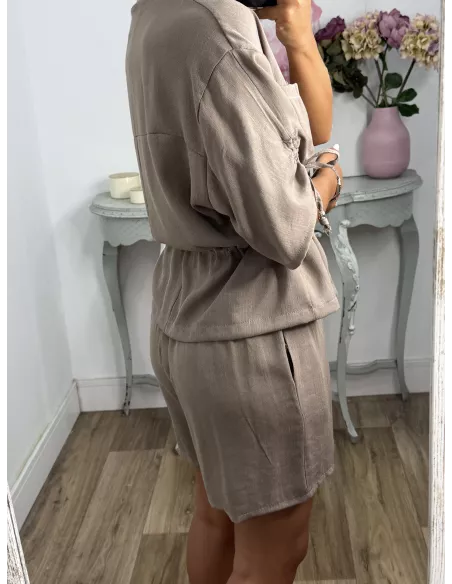 Conjunto Tamy taupe