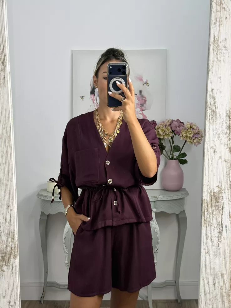 Conjunto Tamy burdeos