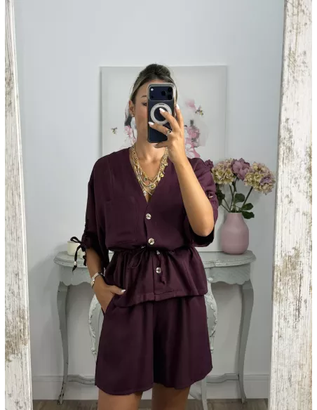 Conjunto Tamy burdeos