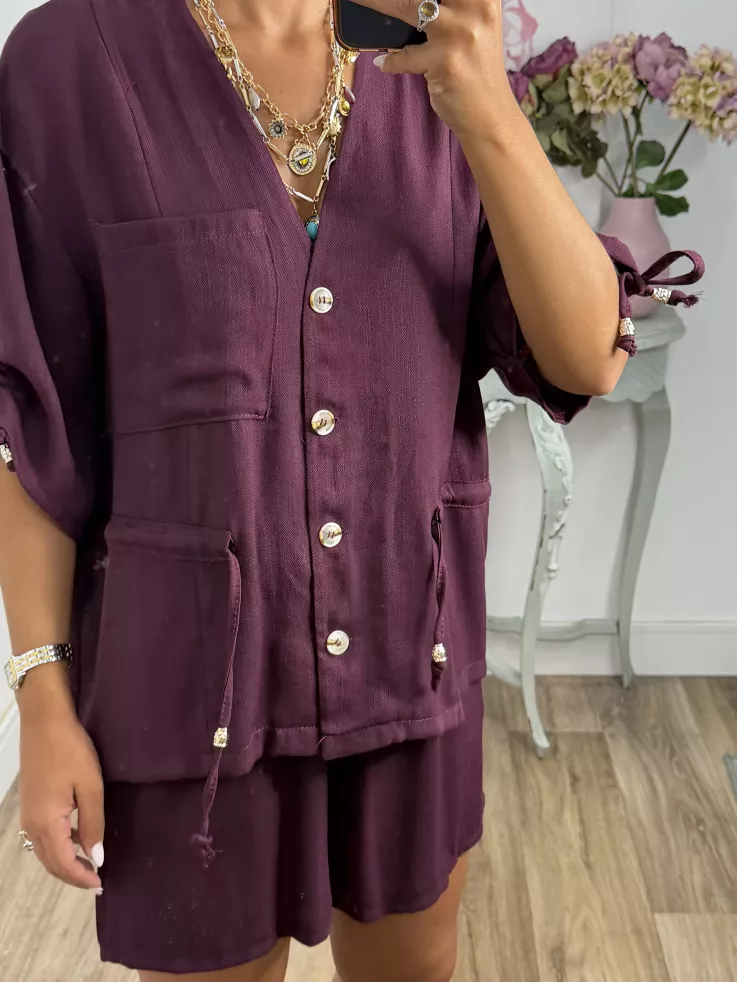 Conjunto Tamy burdeos