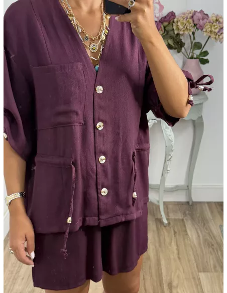 Conjunto Tamy burdeos