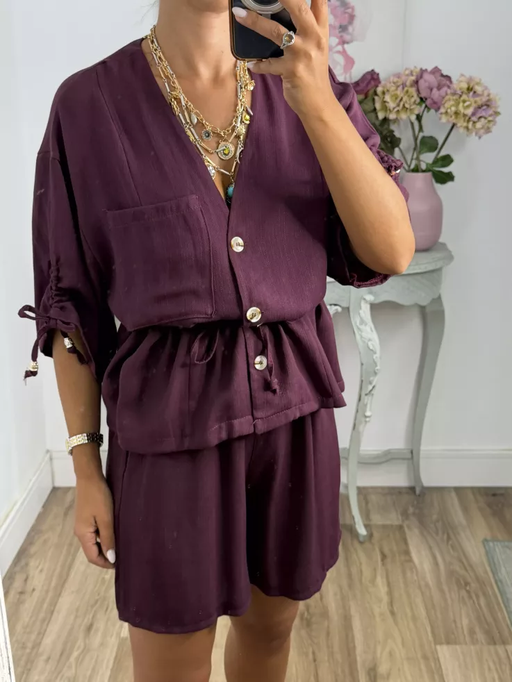 Conjunto Tamy burdeos