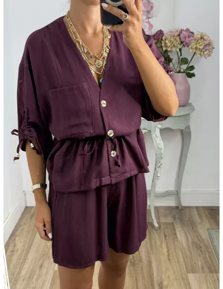 Conjunto Tamy burdeos