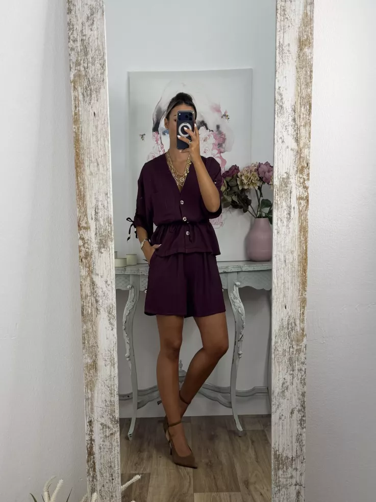 Conjunto Tamy burdeos