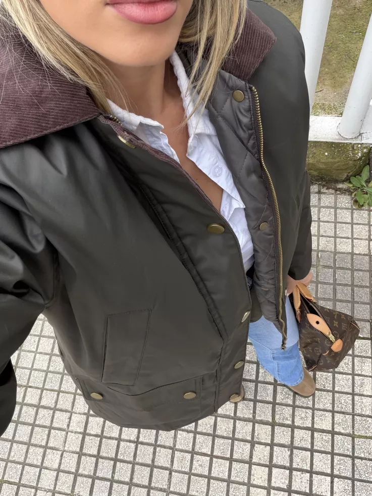 Chaqueta corta Brithis verde