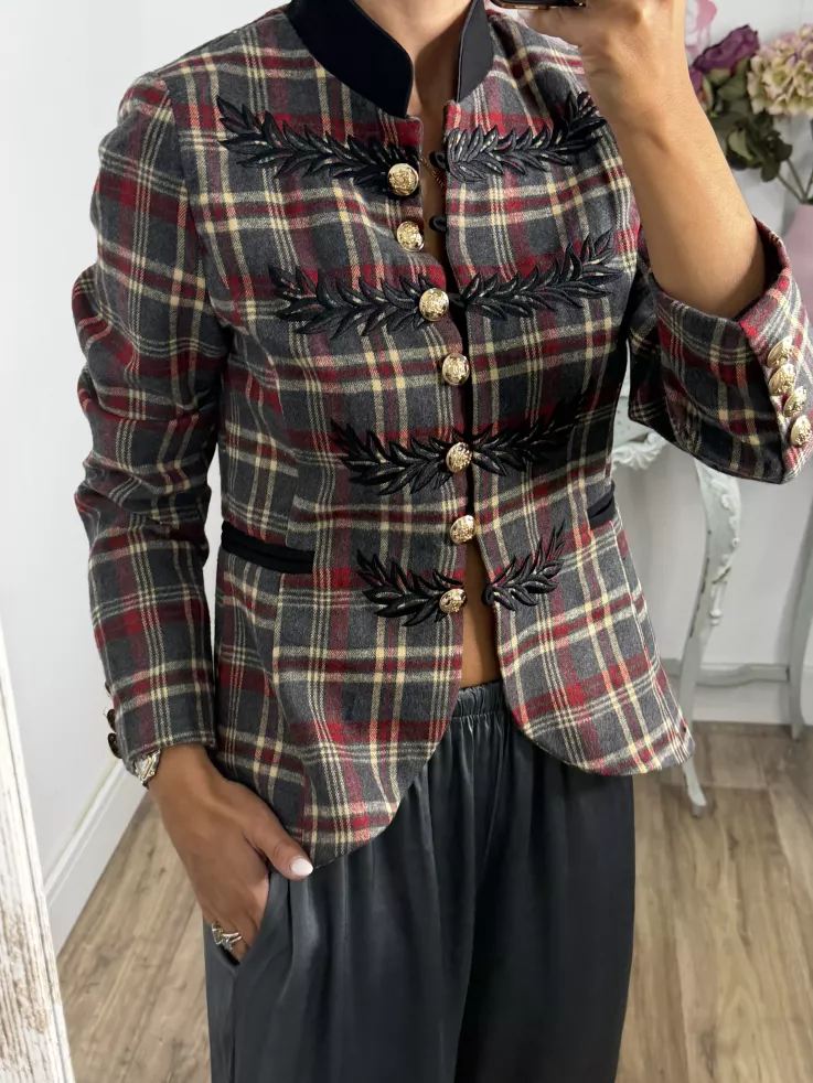 Chaqueta Windsor de cuadros