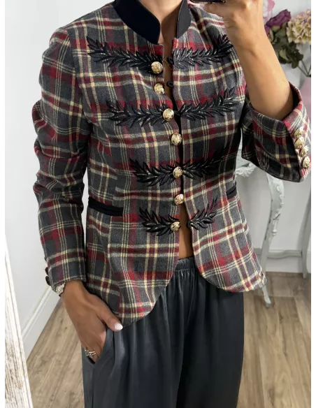 Chaqueta Windsor de cuadros