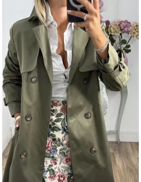 Gabardina Raisan verde