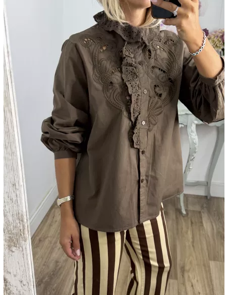 Camisa Otton choco