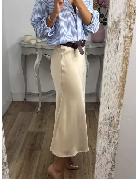 Falda Perle champán