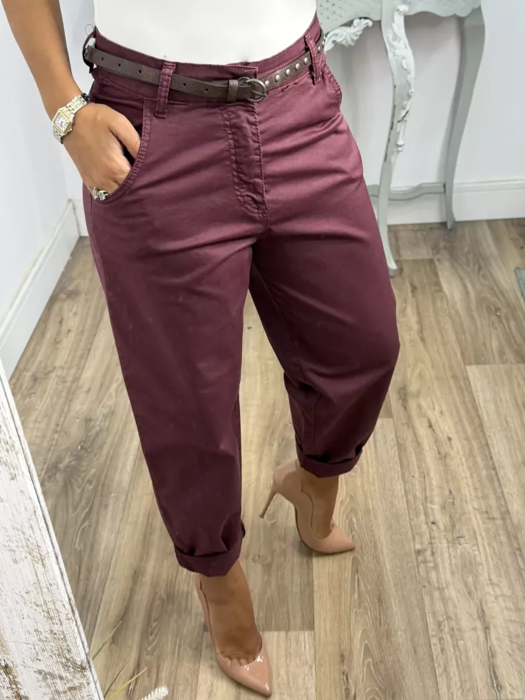Jeans P409 berenjena