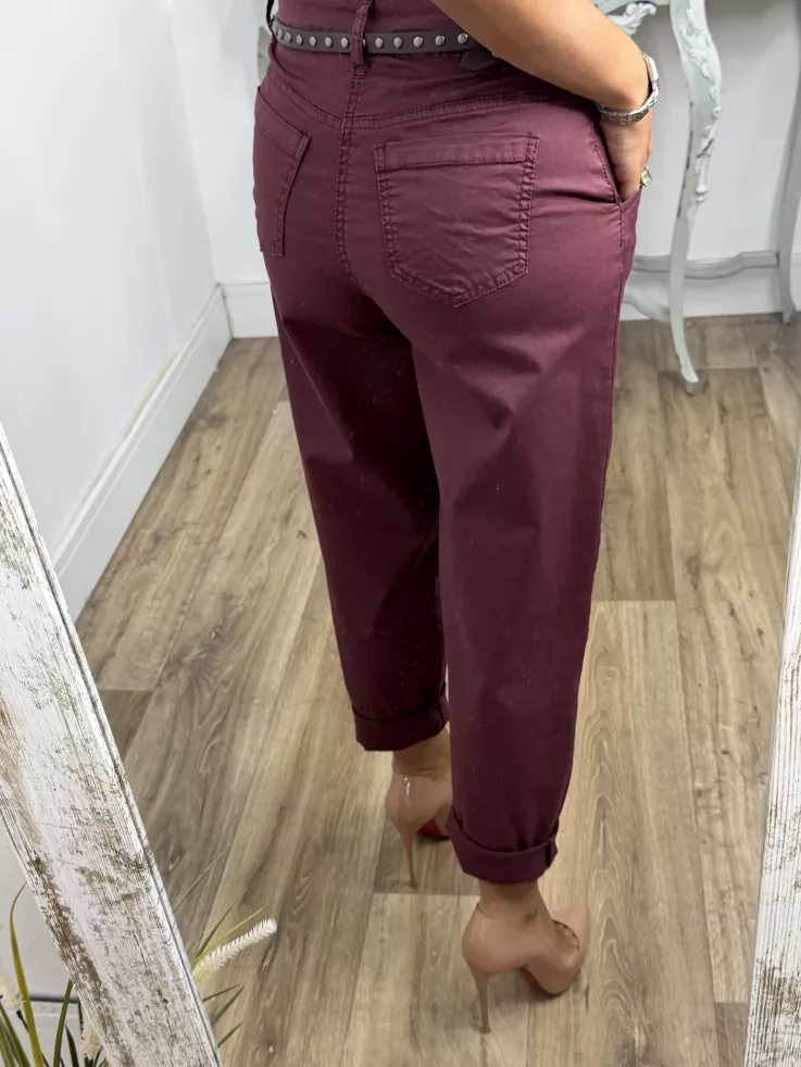 Jeans P409 berenjena