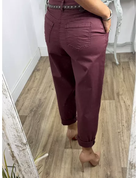 Jeans P409 berenjena
