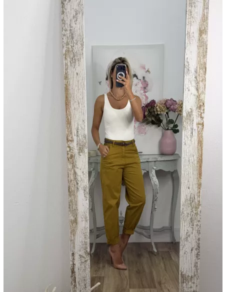 Jeans P409 mostaza