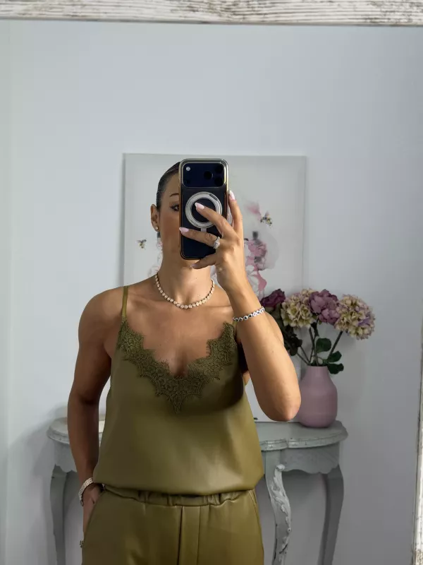 Lencera Glam pistacho