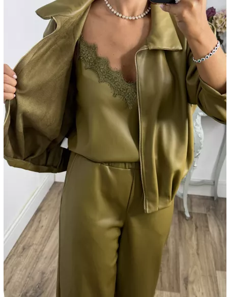 Bomber Glam pistacho