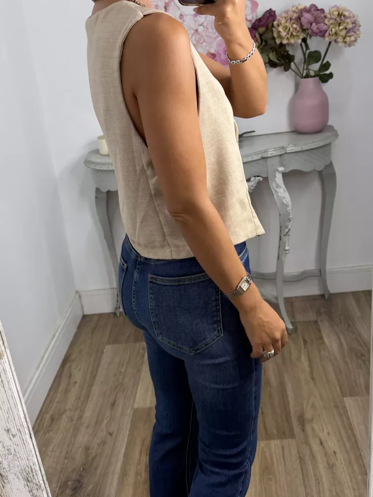 Chaleco Molina camel