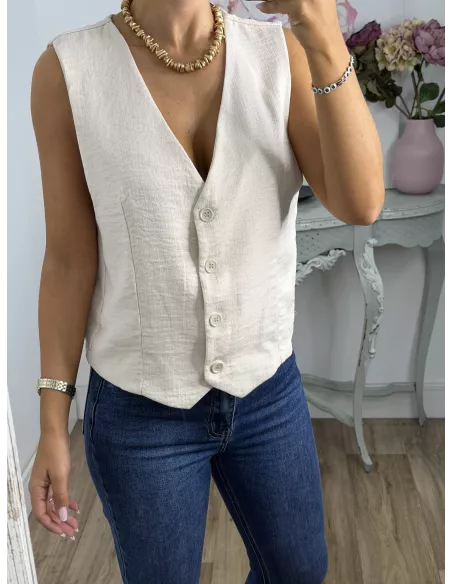 Chaleco Molina beige