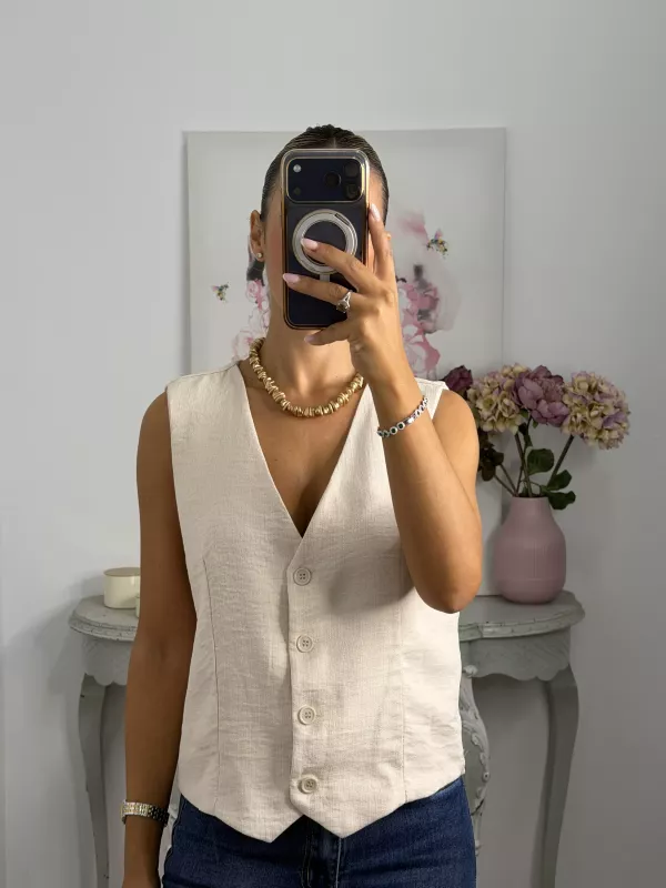 Chaleco Molina beige