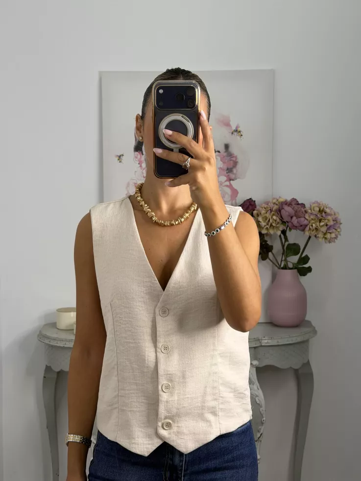 Chaleco Molina beige