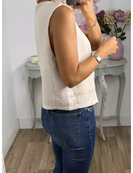 Chaleco Molina beige