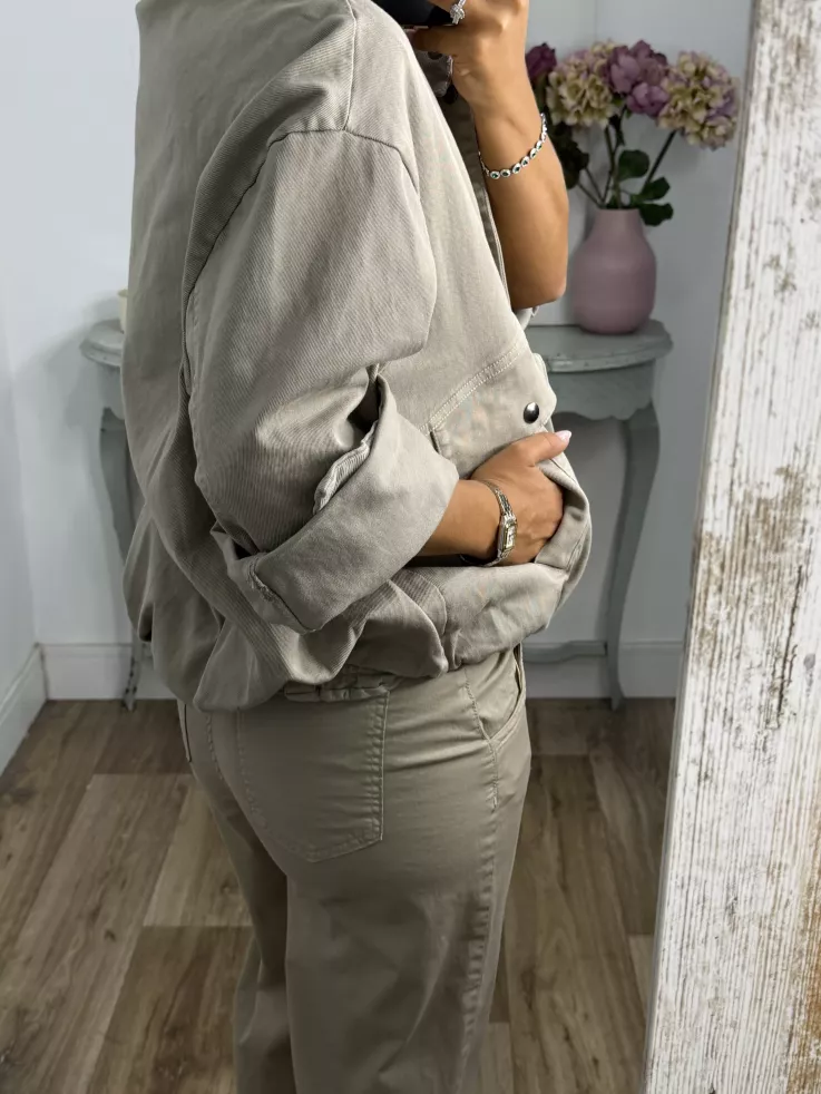 Bomber vaquera piedra