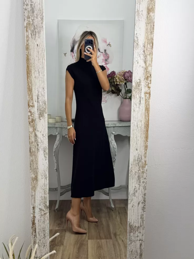 Vestido Catalina de punto negro