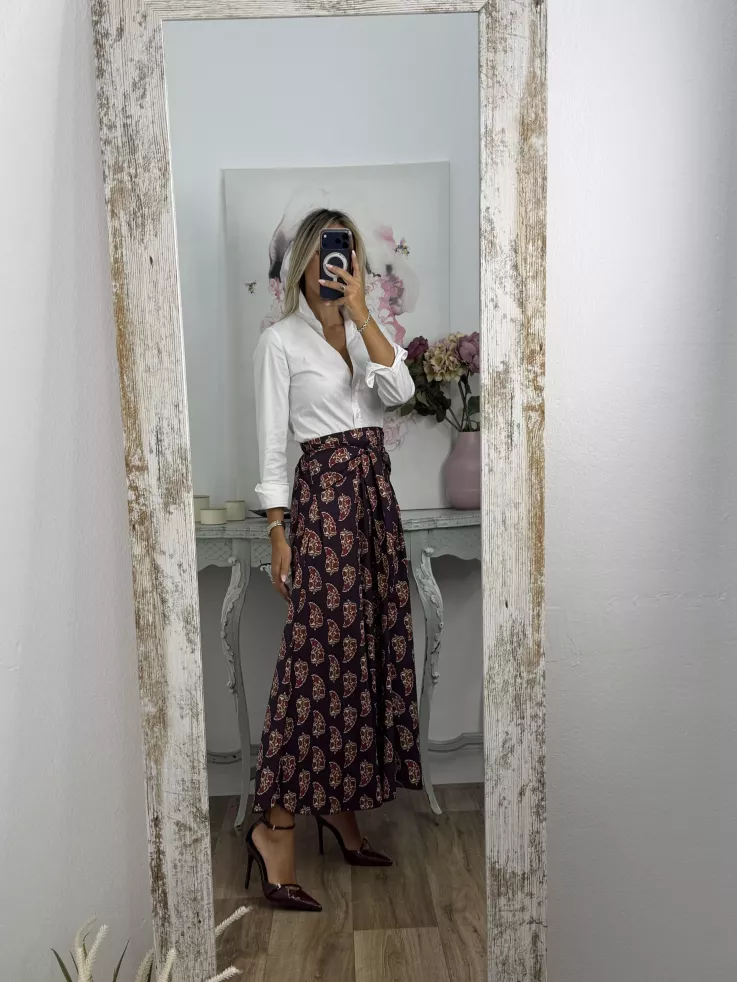 Falda Alba berenjena