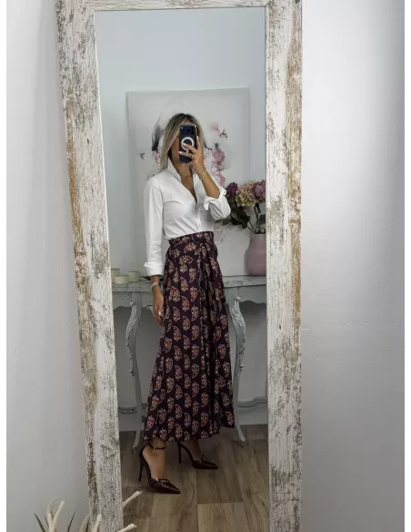 Falda Alba berenjena