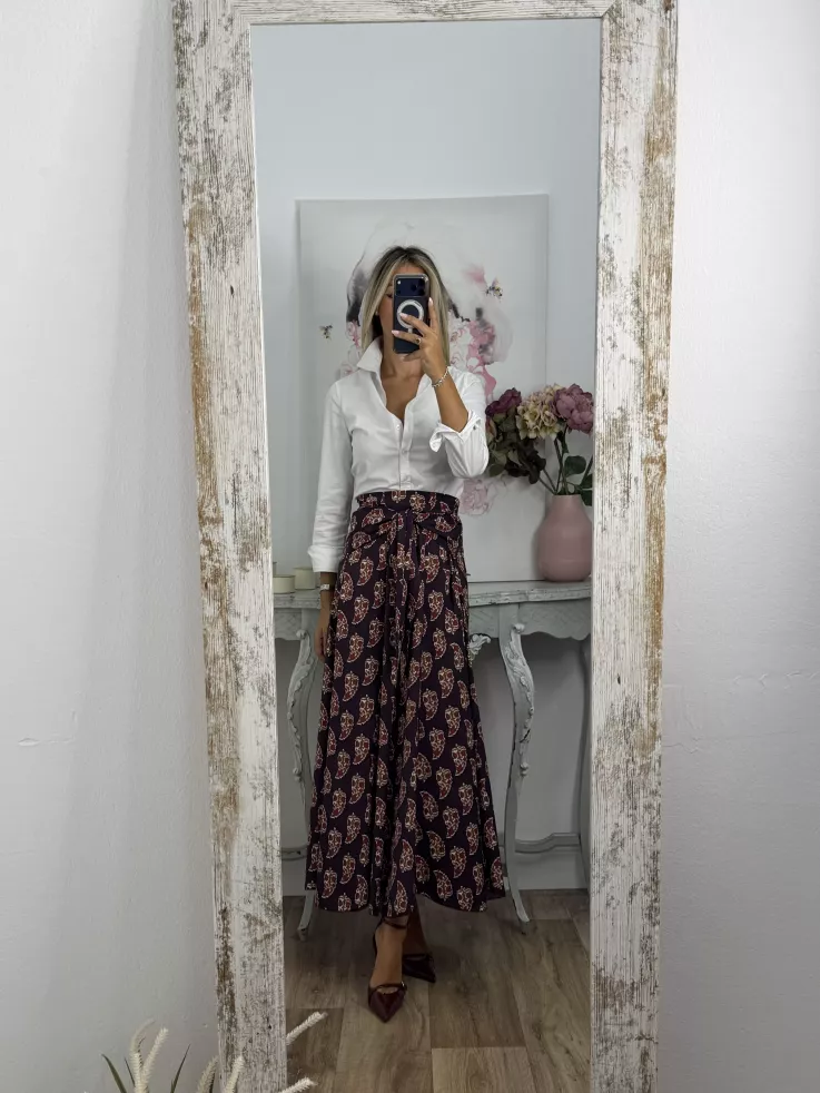Falda Alba berenjena