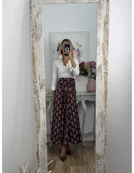 Falda Alba berenjena