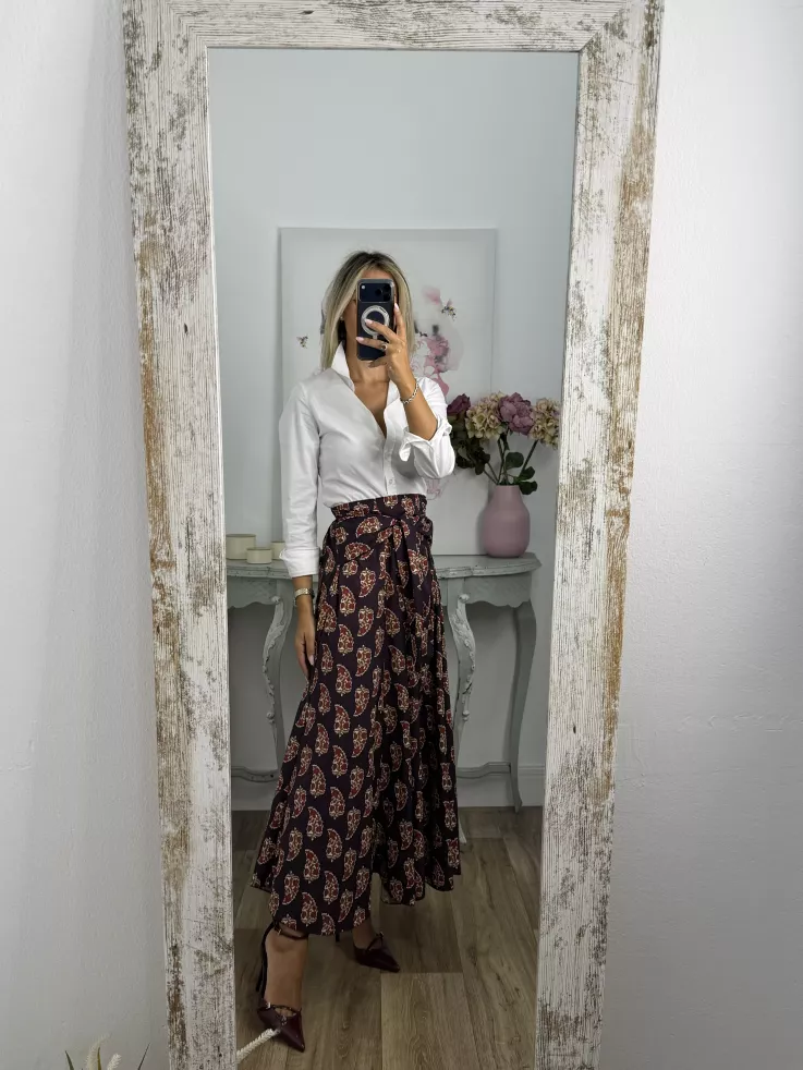 Falda Alba berenjena