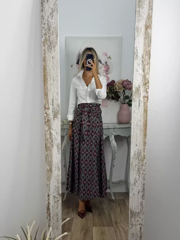 Falda Alba verde