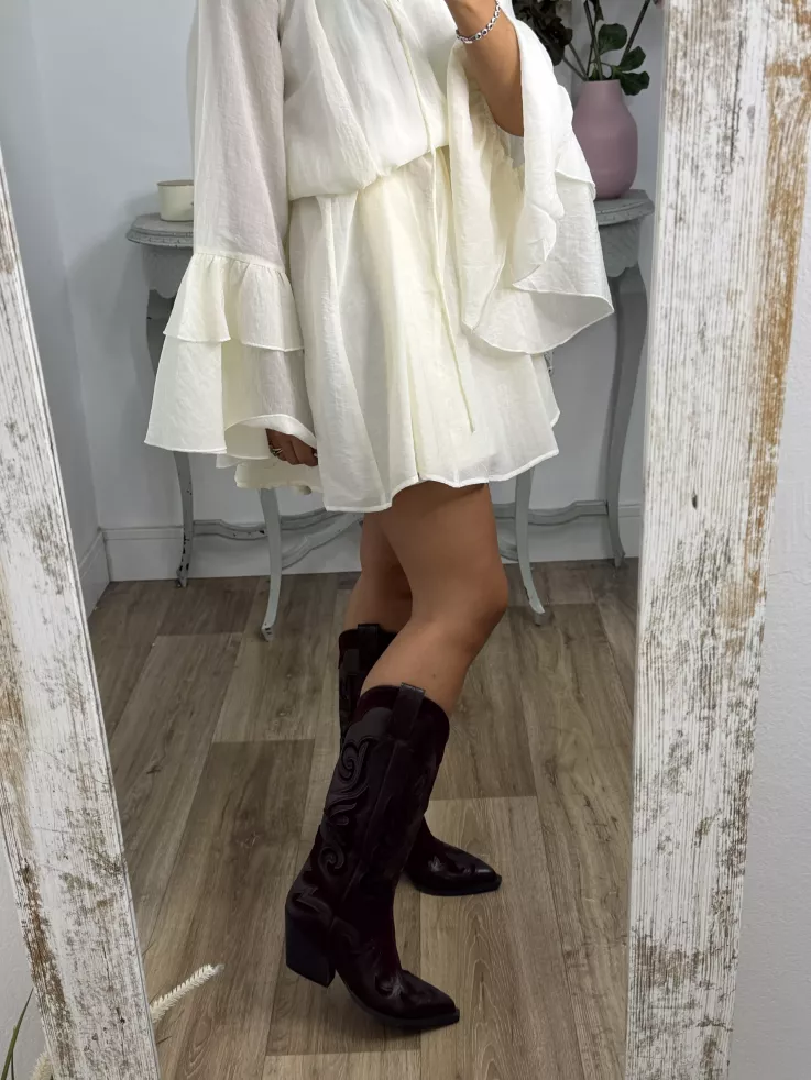 Botas Cowboy Burdeos