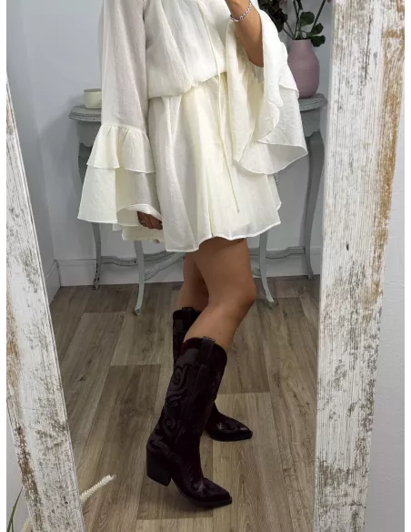 Botas Cowboy Burdeos