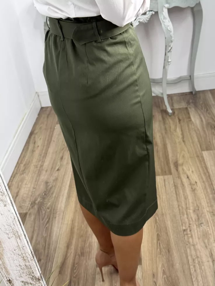 Falda ejecutive verde