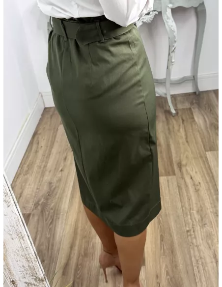 Falda ejecutive verde