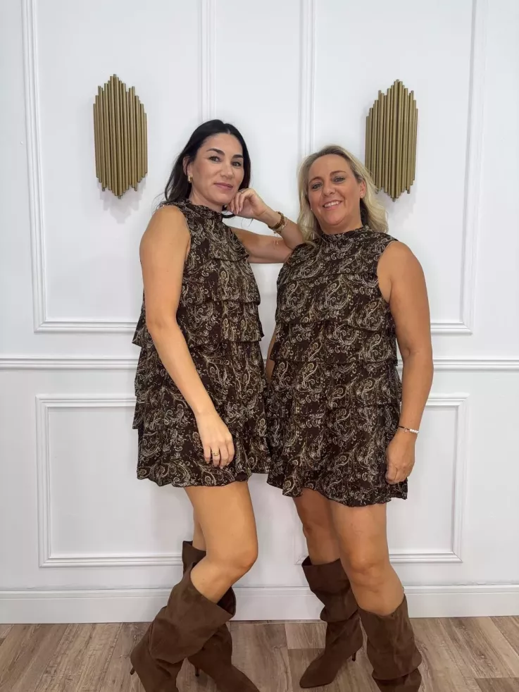 Vestido Asly volantes