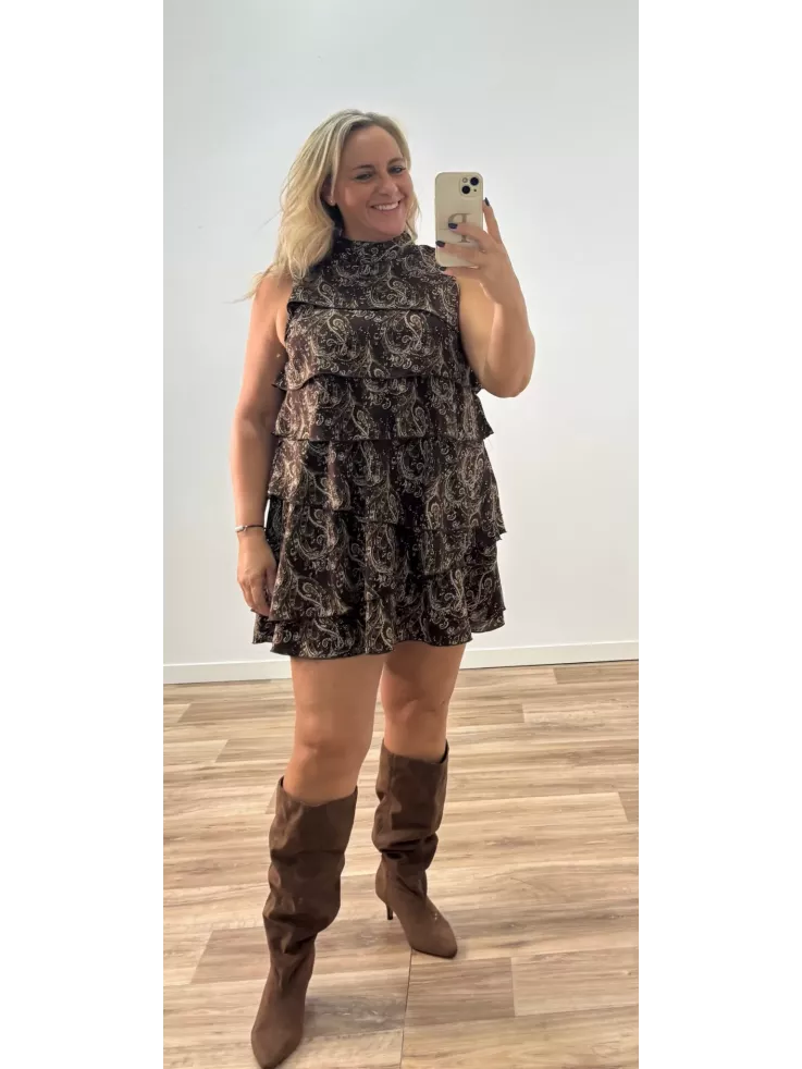 Vestido Asly volantes