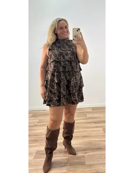 Vestido Asly volantes