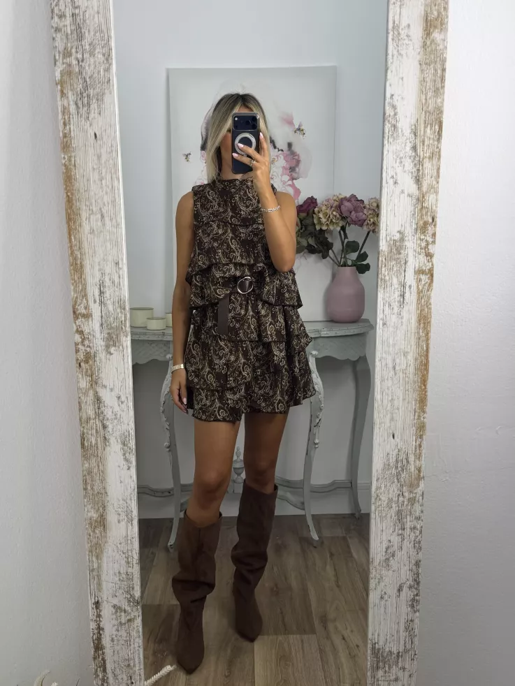 Vestido Asly volantes